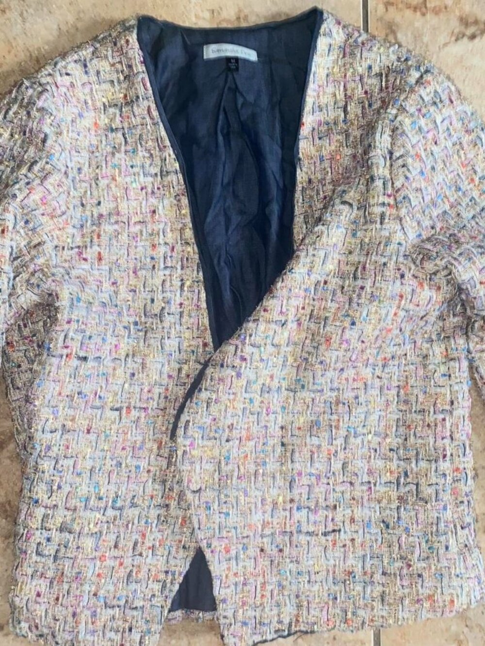 Samantha Lane multicoloured blazer with a unique pattern. Size: M #blazer